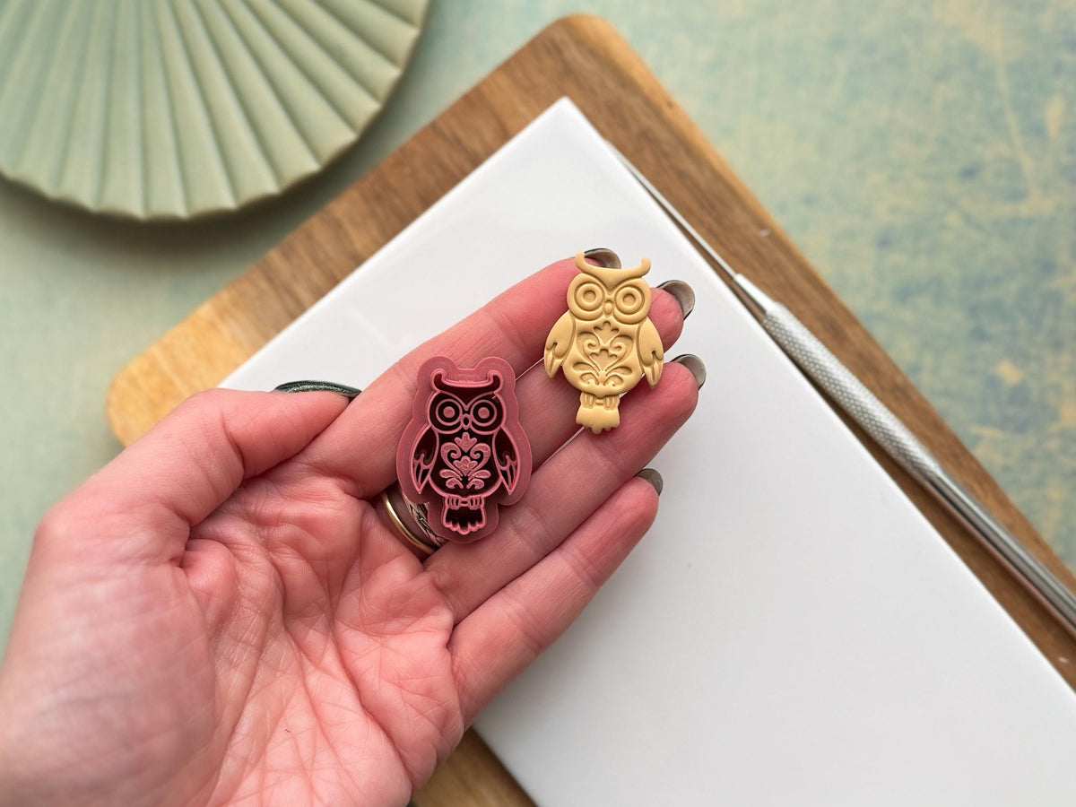 Owl Clay Cutter, Detailed Bird Tool For Jewellery Making-Animal & Nature Cutters
