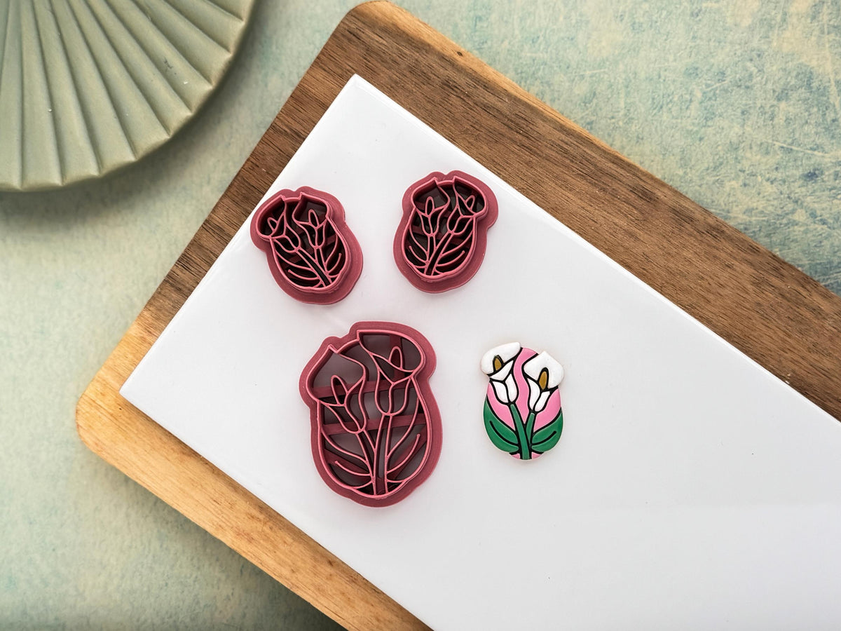 Cala Lily Frame Cutter, For Polymer Clay & Fondant-Winter Clay Cutters