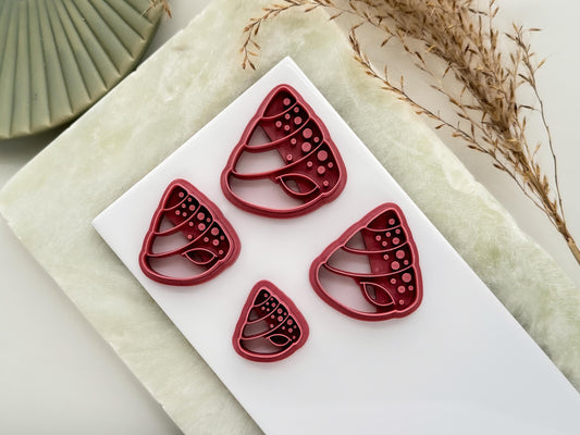 Cone Seashell Clay Cutter: Polymer Clay Earring Tools, UK Made-Summer Clay Cutters