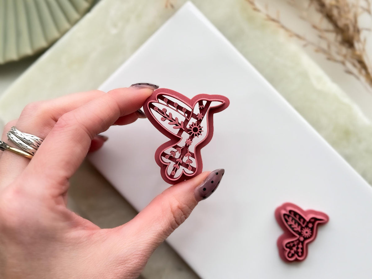 Boho Humming Bird Cutter - Nordic Animal Tool For Polymer Clay-Boho Clay Cutters