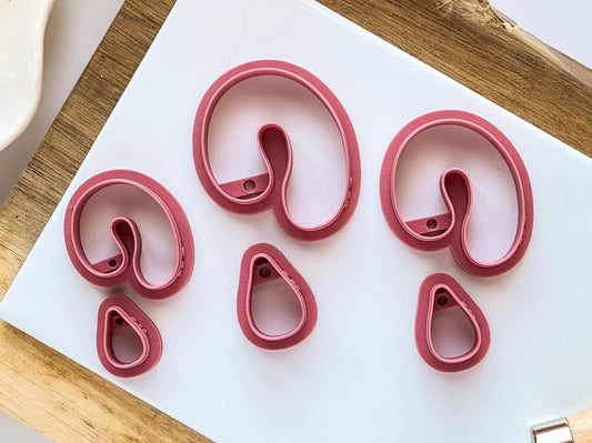 Abstract Clay Earring Cutter Set of 2 - Fabled Cutters