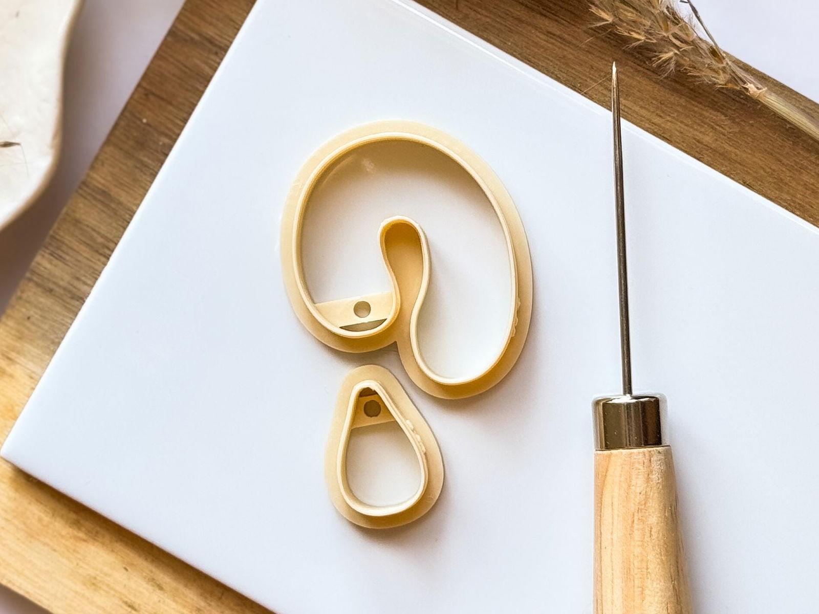 Abstract Clay Earring Cutter Set of 2 - Fabled Cutters