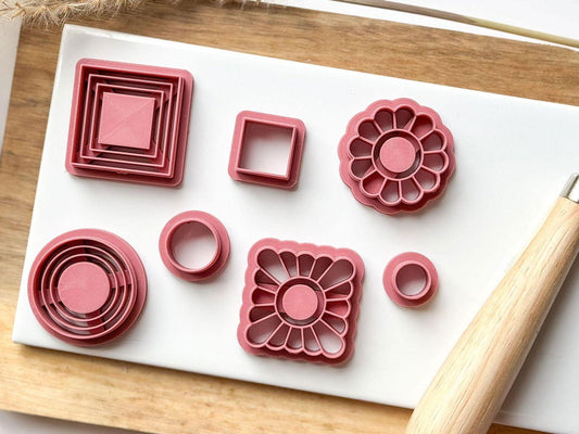 Art Deco Clay Cutter Set - 7 pieces - Fabled Cutters