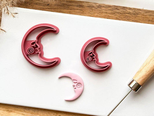 Boho Celestial Moon Clay Cutter - Fabled Cutters