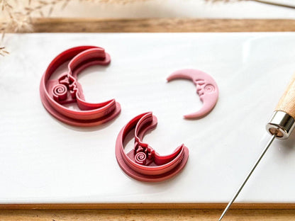 Boho Celestial Moon Clay Cutter - Fabled Cutters