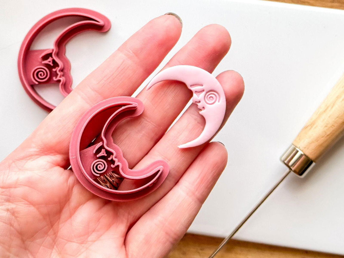 Boho Celestial Moon Clay Cutter - Fabled Cutters