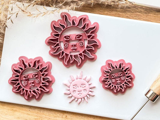 Boho Celestial Sun Clay Cutter - Fabled Cutters