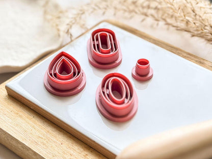 Boho Clay Cutter Imprint Set - 4 pieces - Fabled Cutters