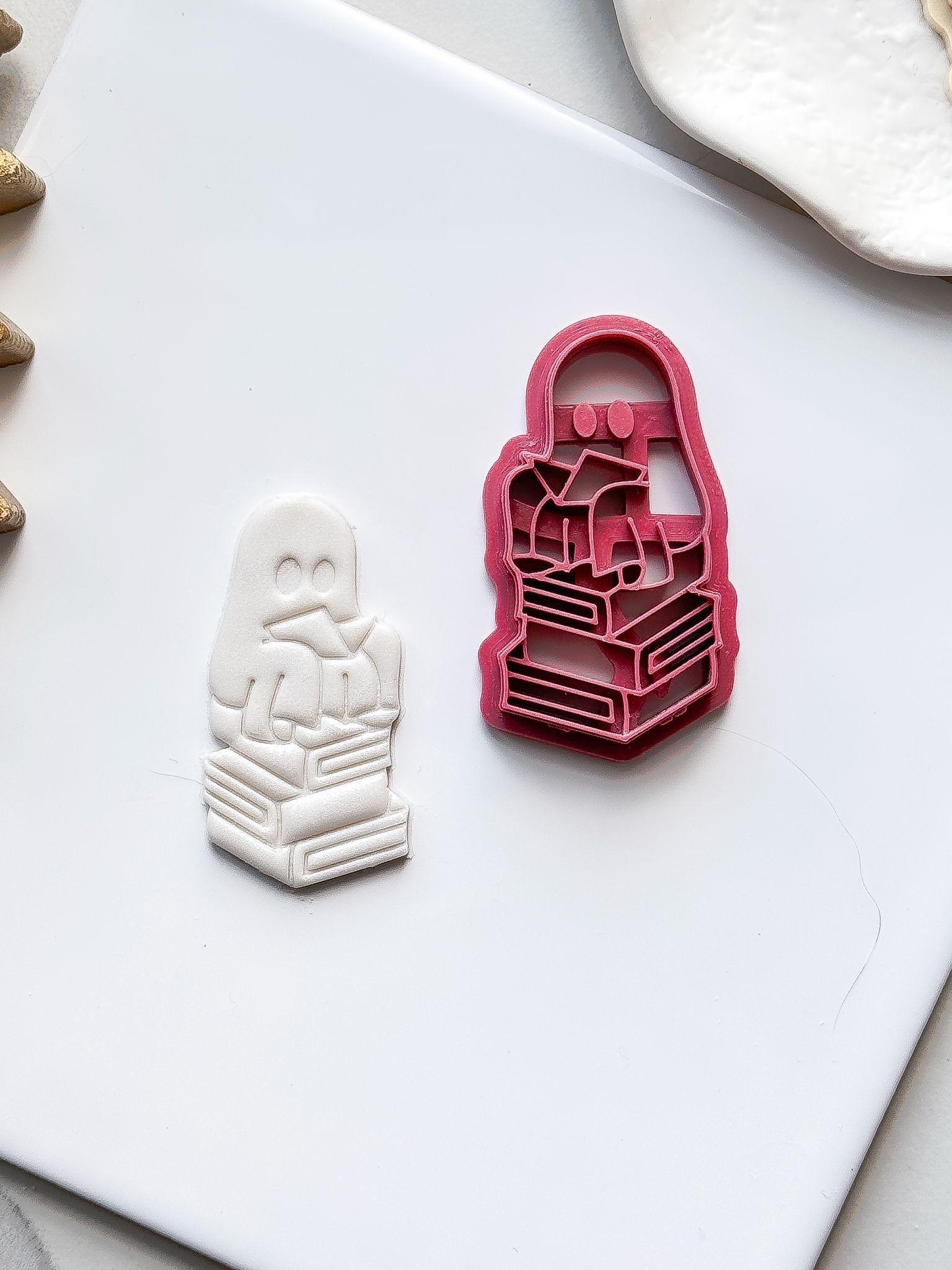 Bookish Ghost clay cutter - Imprint - Fabled Cutters