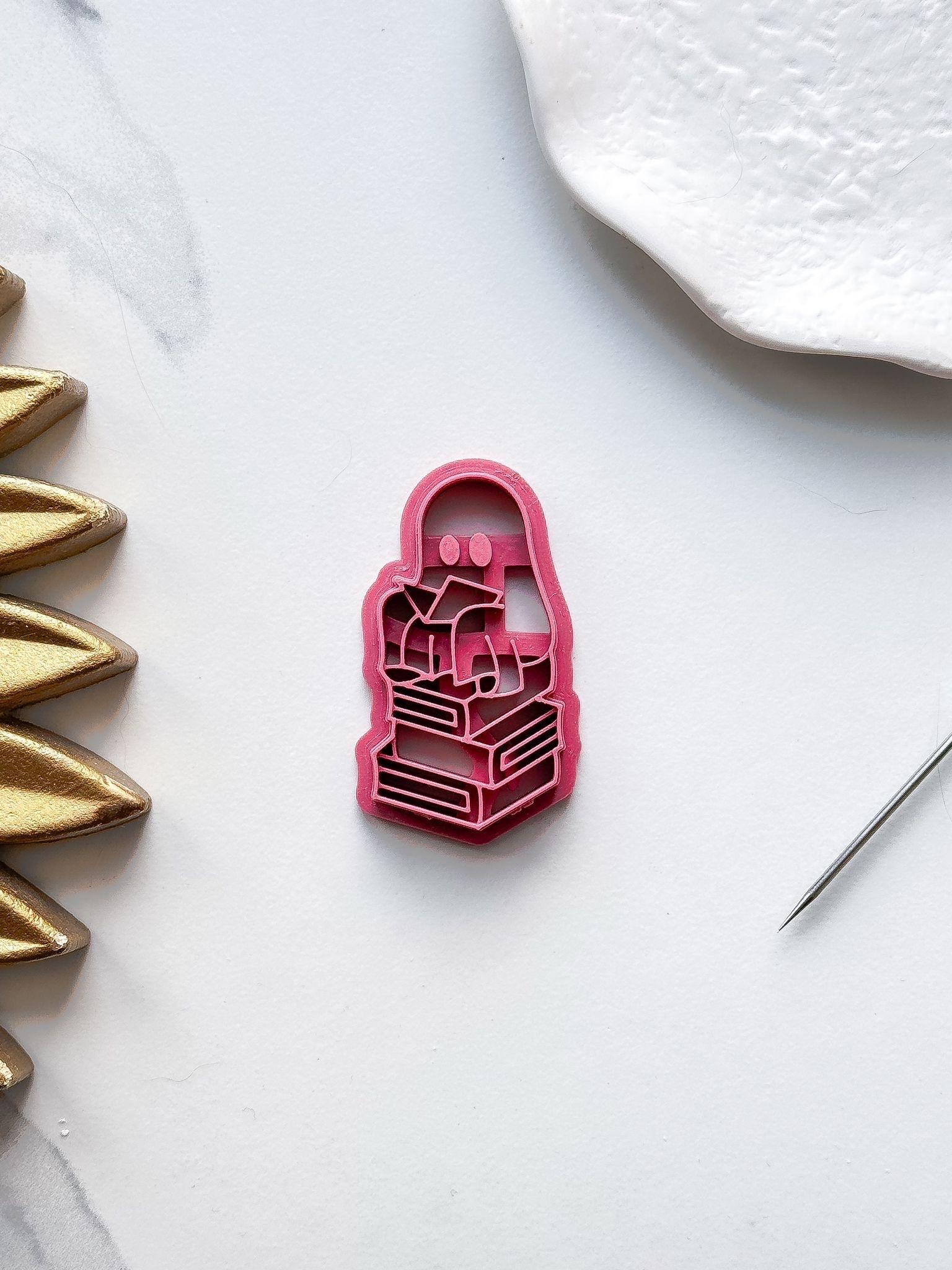 Bookish Ghost clay cutter - Imprint - Fabled Cutters