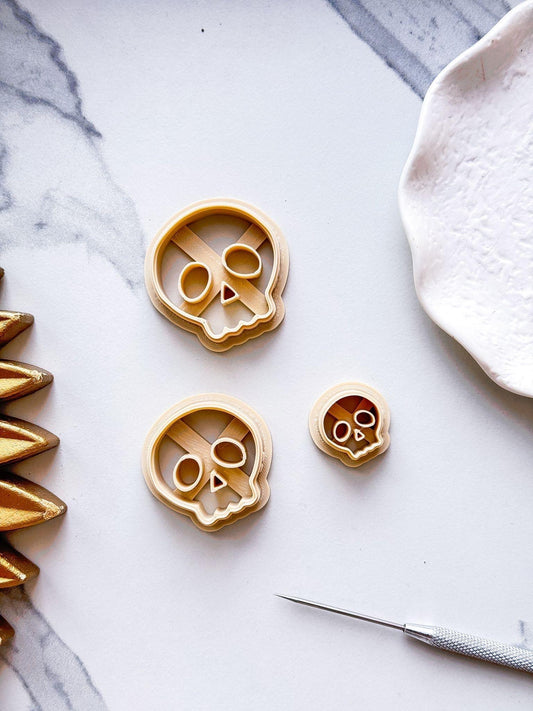 Cartoon Skull Clay Cutter - Imprint - Fabled Cutters