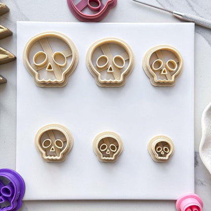 Cartoon Skull Clay Cutter - Imprint - Fabled Cutters