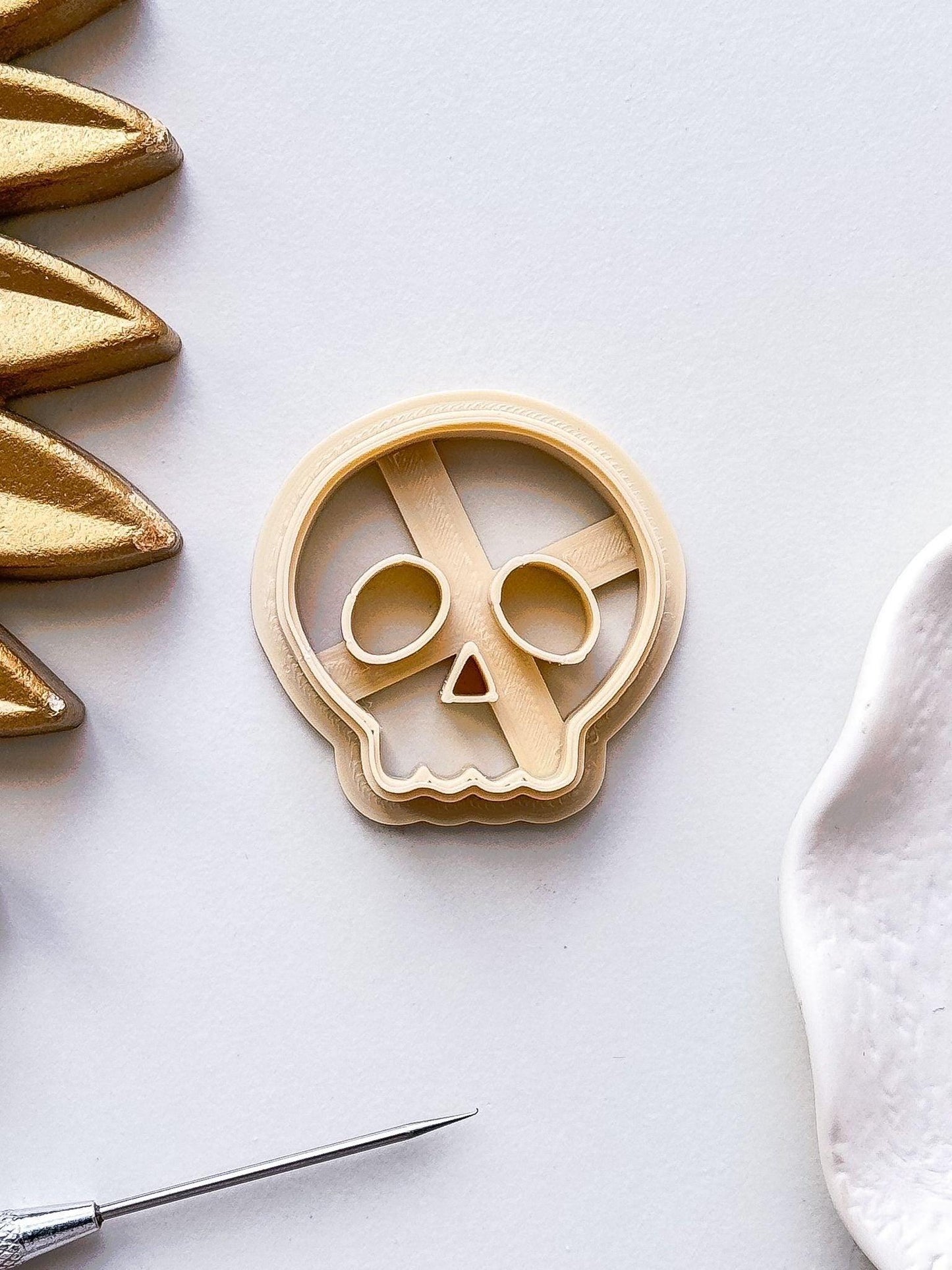 Cartoon Skull Clay Cutter - Imprint - Fabled Cutters