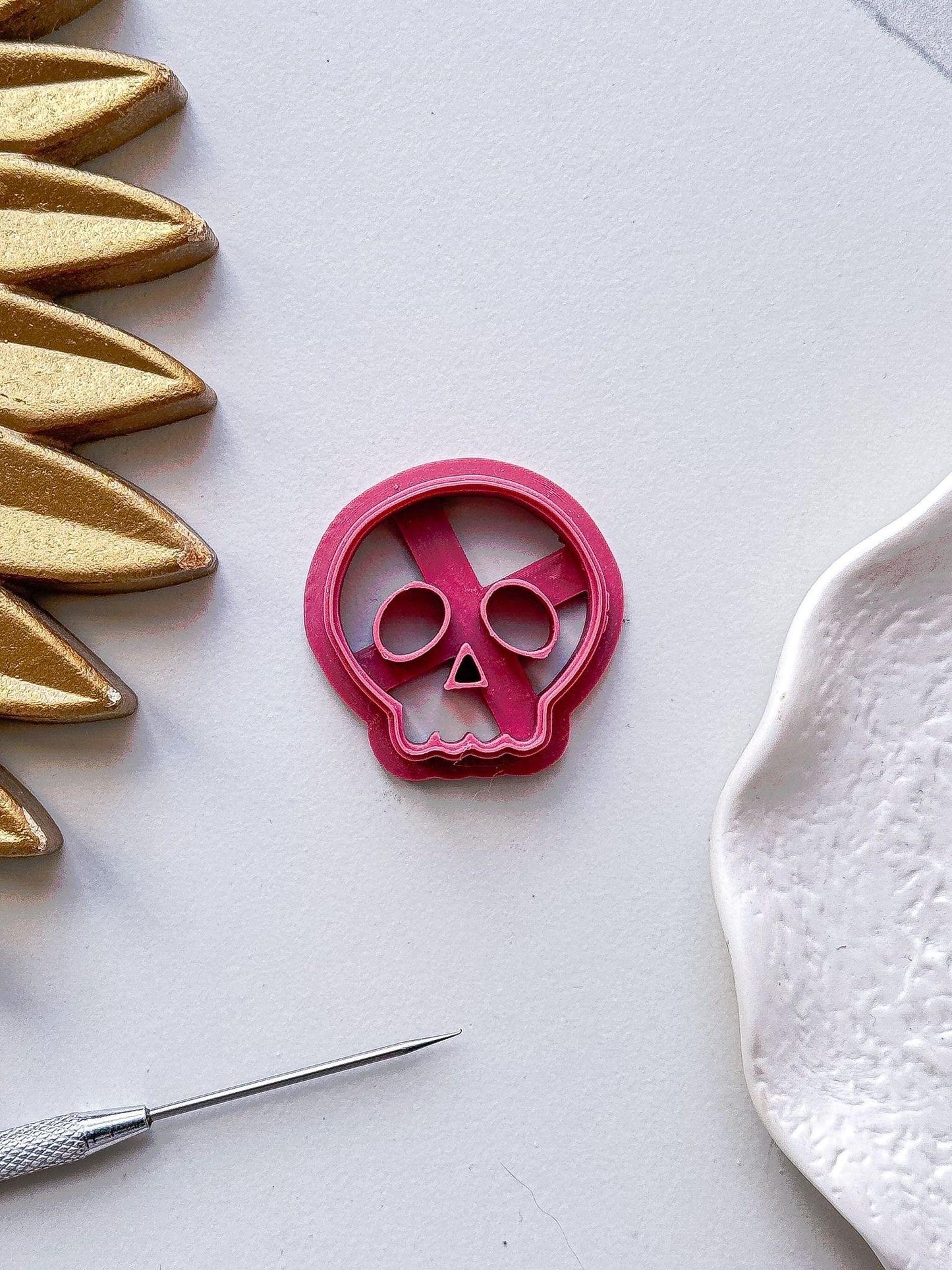 Cartoon Skull Clay Cutter - Imprint - Fabled Cutters