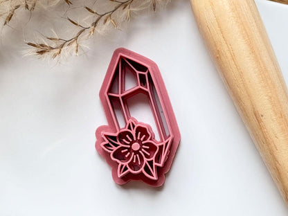 Celestial Crystal Clay Cutter with Flower - Fabled Cutters