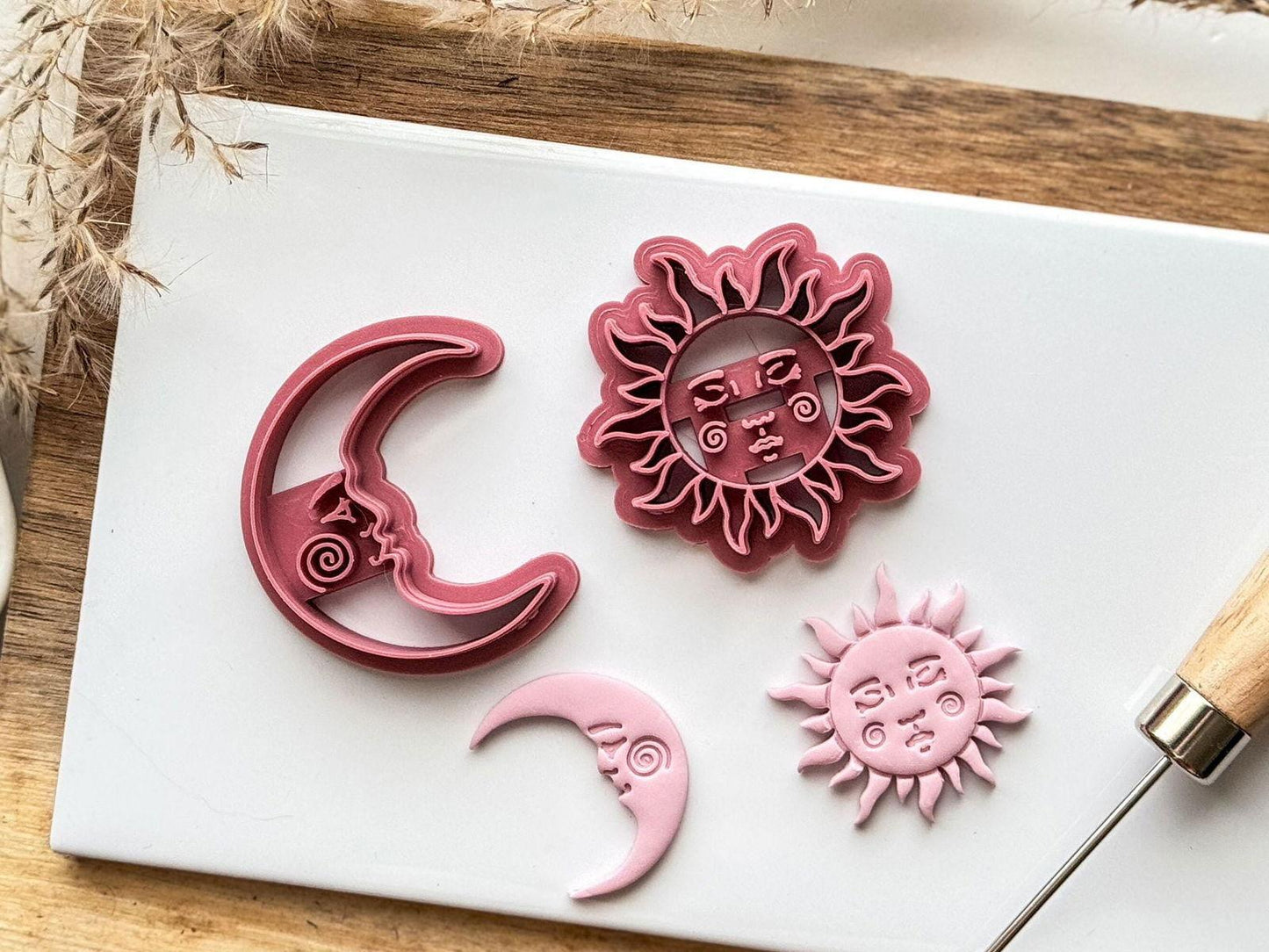 Celestial Sun and Moon Clay Cutter Set - Fabled Cutters