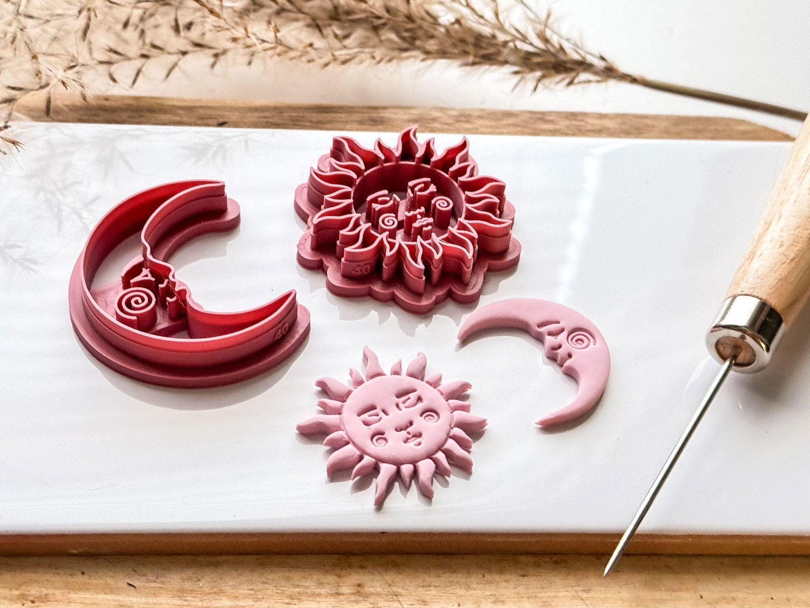 Celestial Sun and Moon Clay Cutter Set - Fabled Cutters