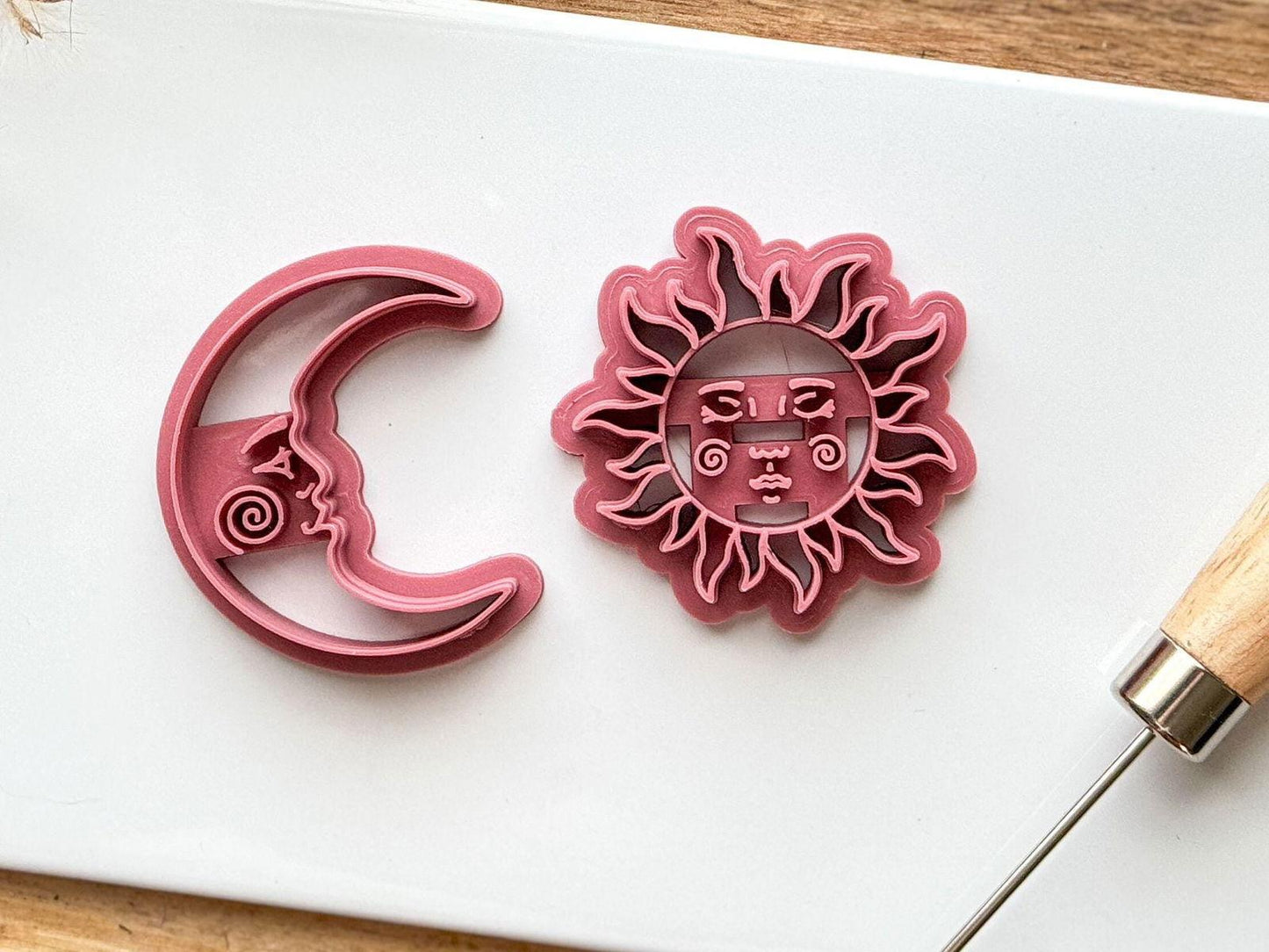 Celestial Sun and Moon Clay Cutter Set - Fabled Cutters