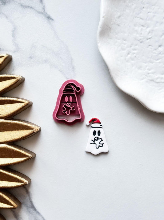 Christmas Ghost Polymer Clay Cutter - Fabled Cutters