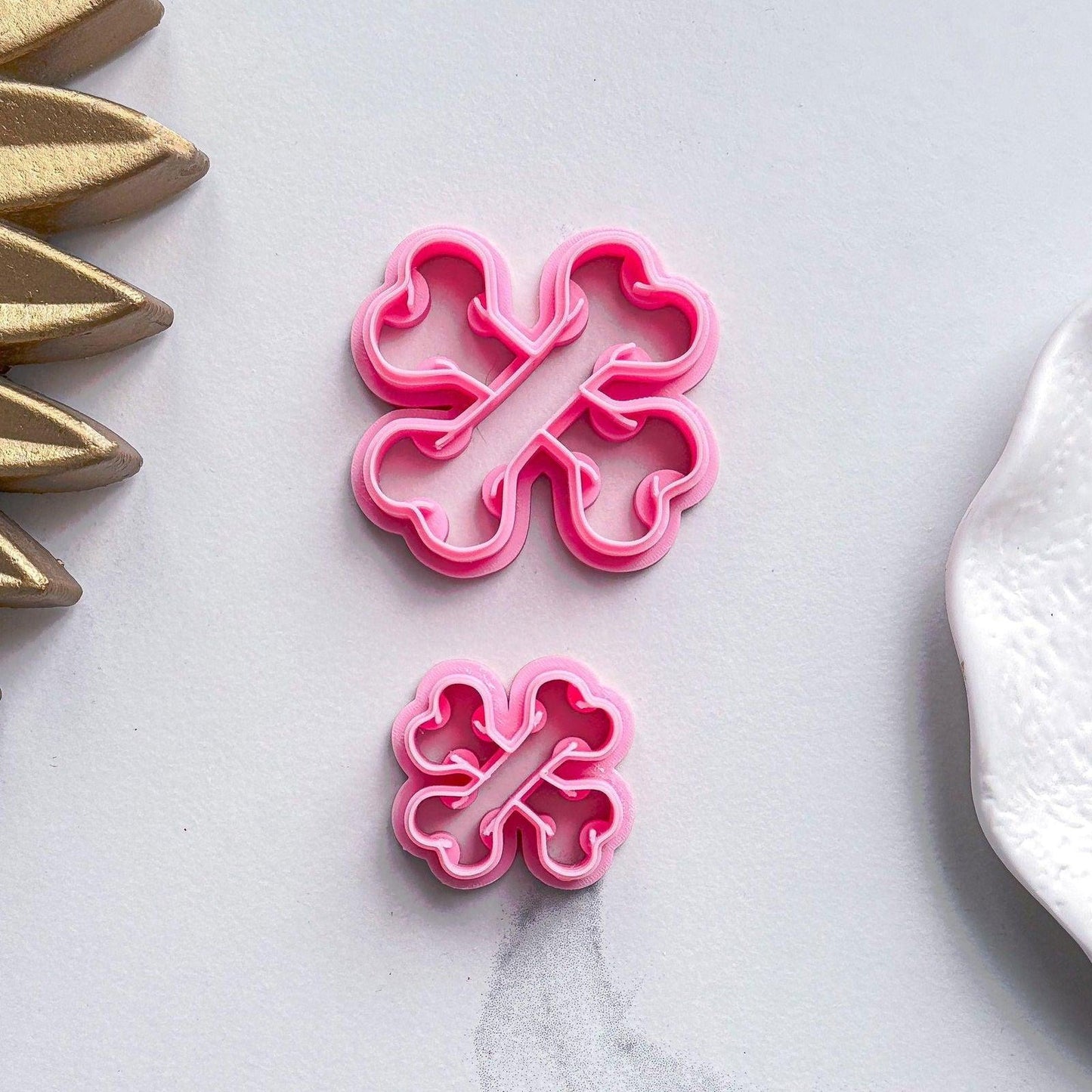 Crossed Bones Polymer Clay Cutter - Fabled Cutters