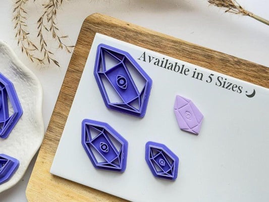 Crystal Clay Cutter with Eye Imprint - Fabled Cutters