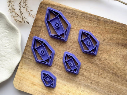 Crystal Clay Cutter with Eye Imprint - Fabled Cutters