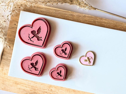 Cupid Polymer Clay Cutter - Embossed - Fabled Cutters