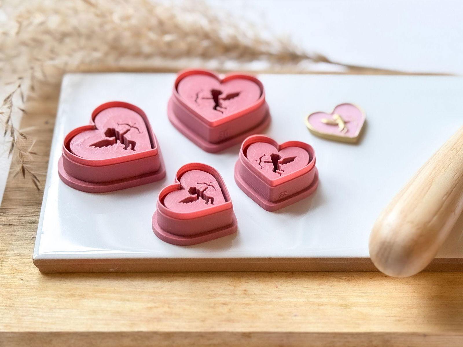 Cupid Polymer Clay Cutter - Mirrored Set - Fabled Cutters