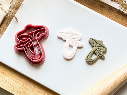 Double Mushroom Polymer Clay Cutter - Fabled Cutters