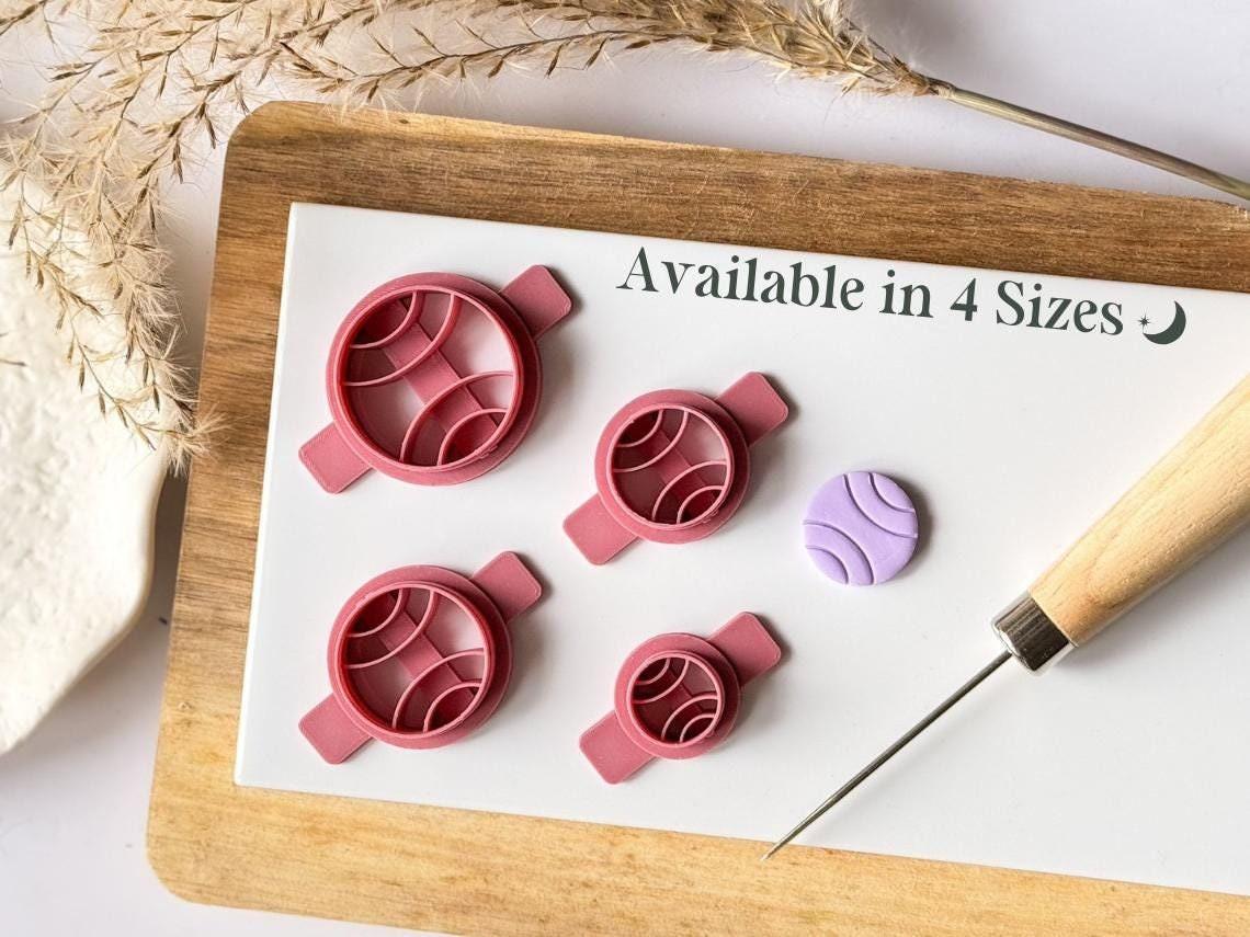 Embossed Circle Polymer Clay Cutters - Fabled Cutters