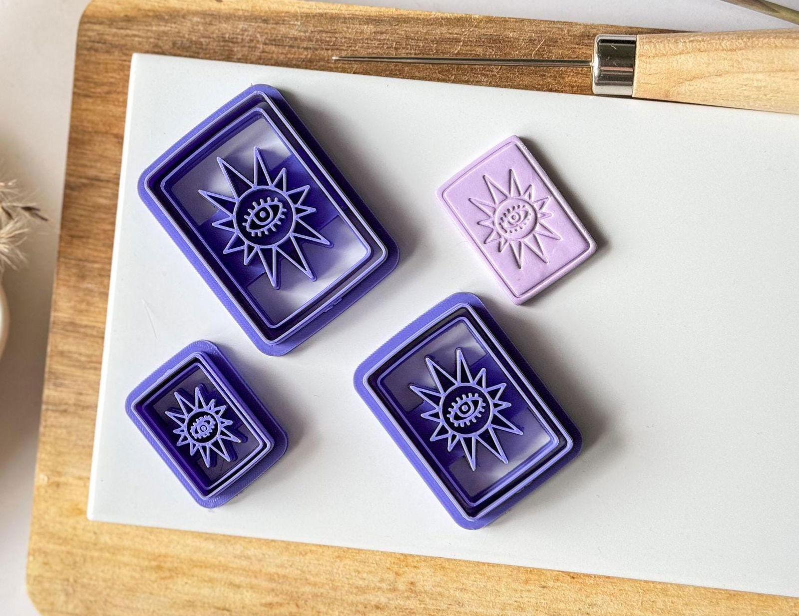 Evil Eye Tarot Card Clay Cutter - Imprint - Fabled Cutters
