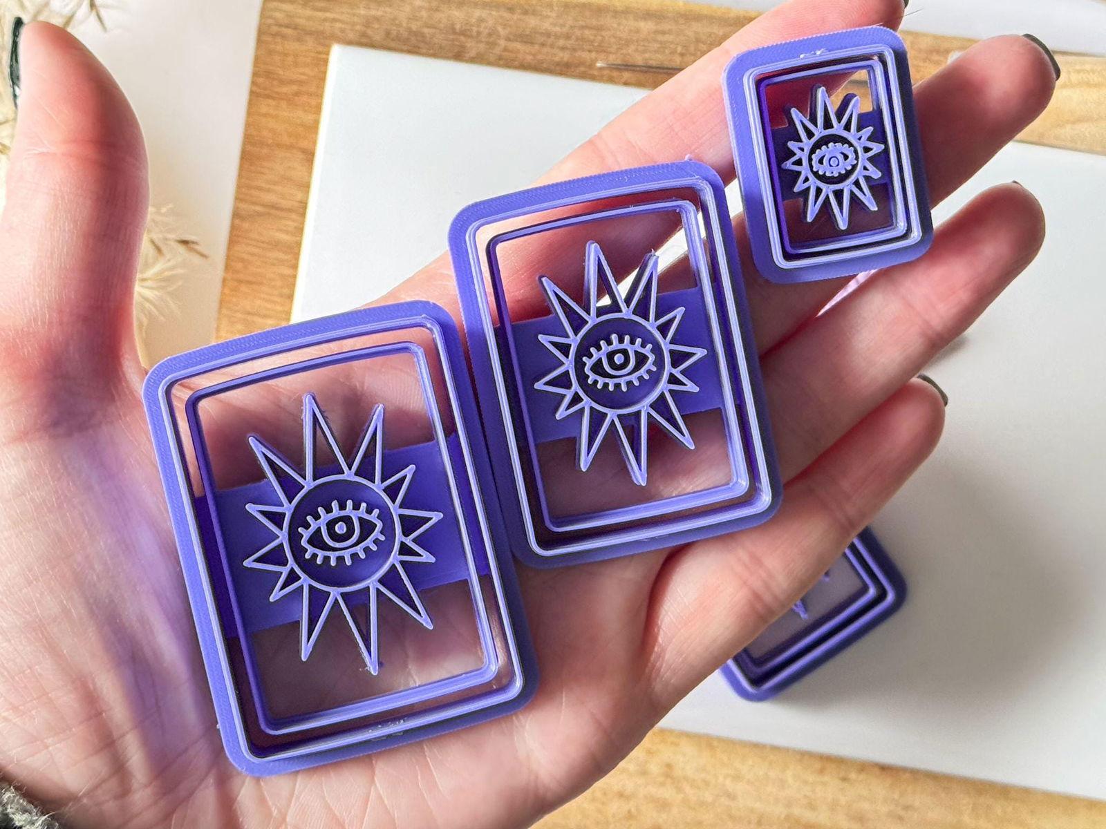 Evil Eye Tarot Card Clay Cutter - Imprint - Fabled Cutters