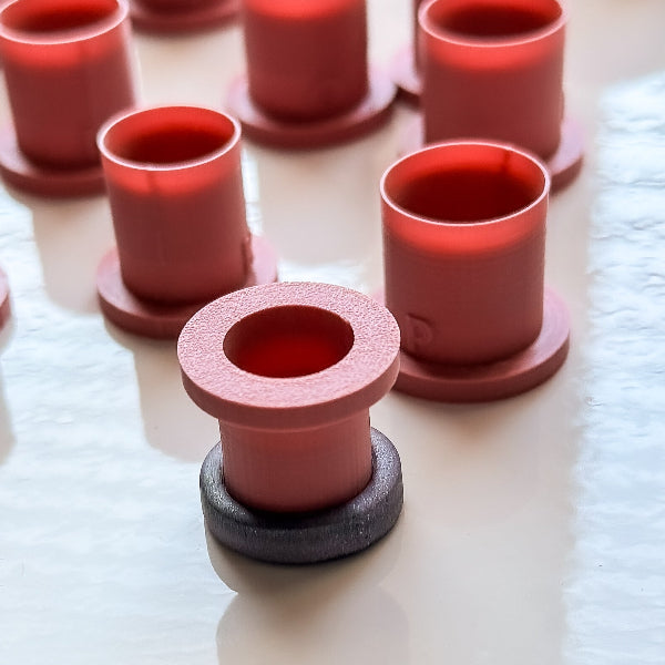 Small ring clay cutter inside a polymer clay ring