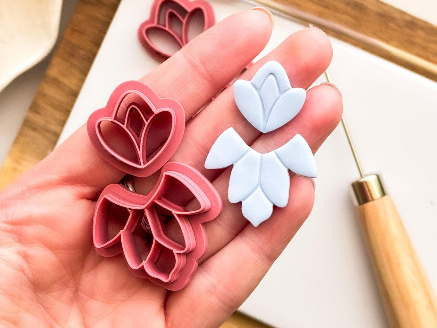 Floral Clay Earring Cutter Set - Fabled Cutters