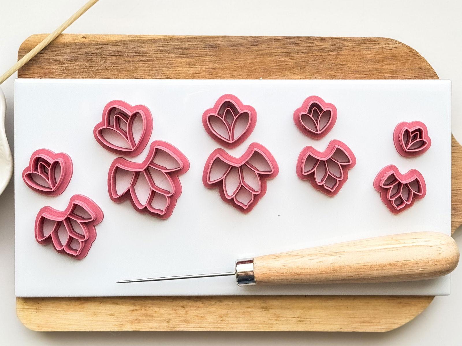 Floral Clay Earring Cutter Set - Fabled Cutters