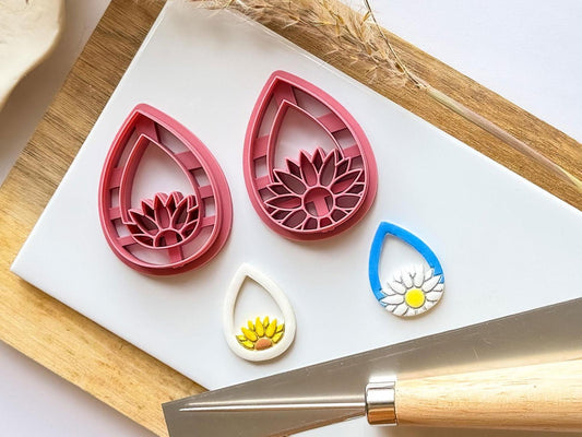 Floral Clay Earring Cutter Set of 2 - Fabled Cutters