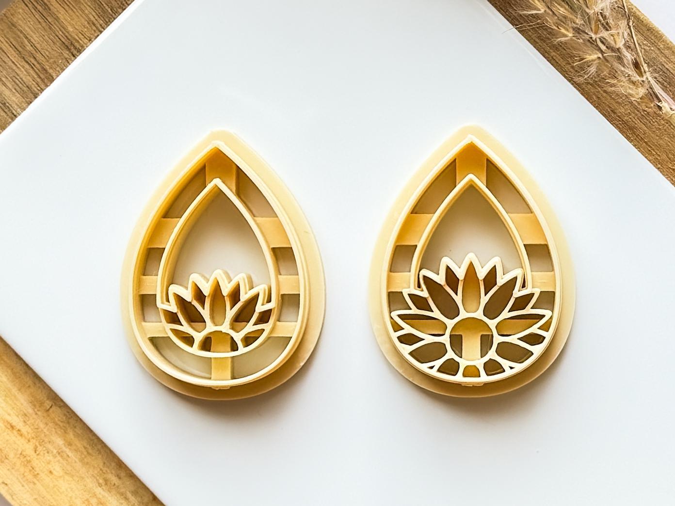 Floral Clay Earring Cutter Set of 2 - Fabled Cutters