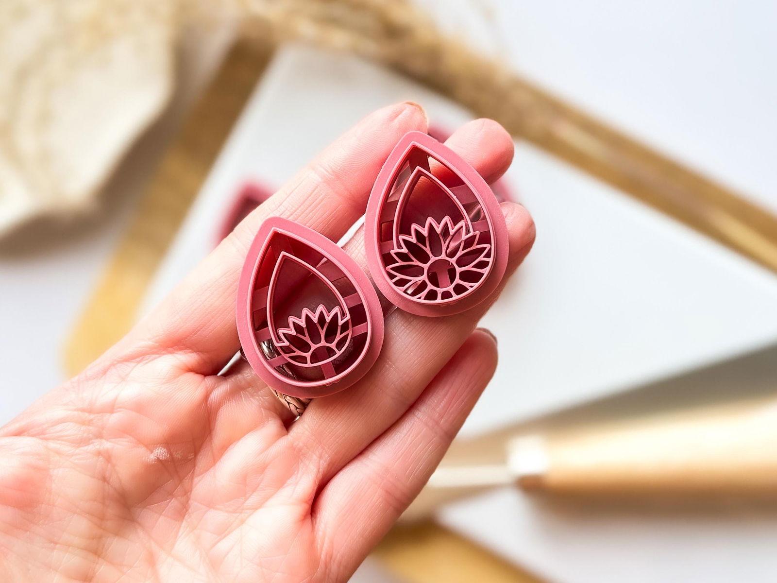 Floral Clay Earring Cutter Set of 2 - Fabled Cutters