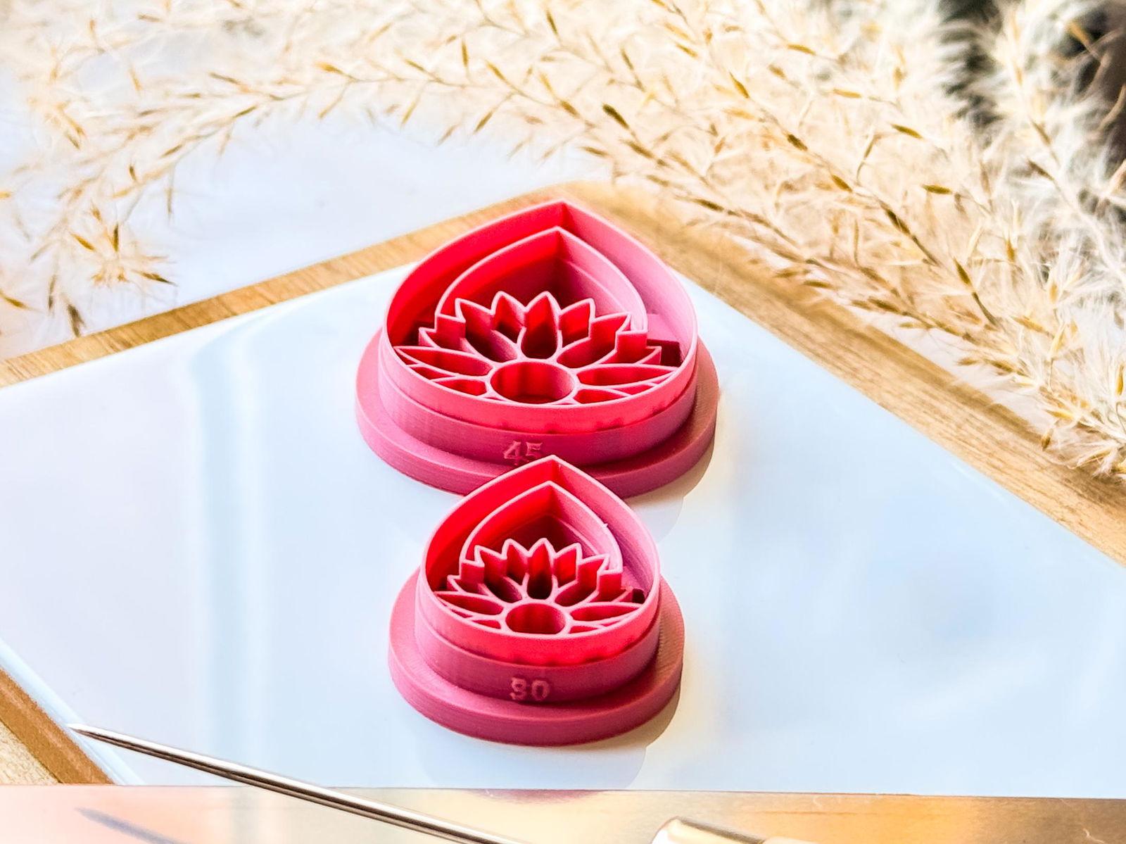 Floral Clay Earring Cutter Set of 2 - Fabled Cutters