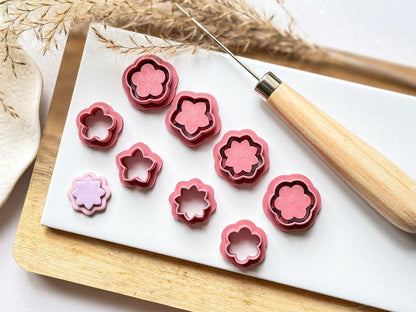 Flower clay cutter set - 8 piece pack - Fabled Cutters