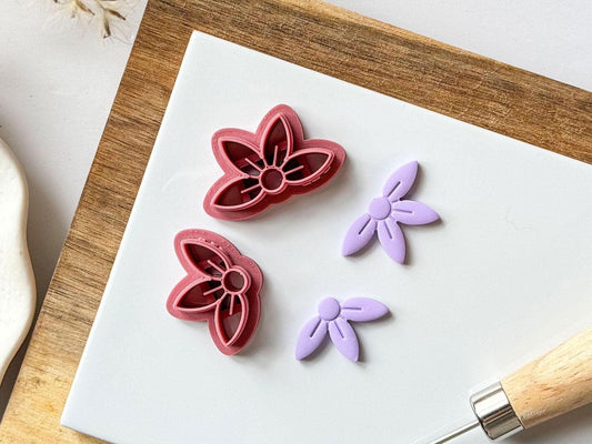 Flower polymer clay cutter set - Fabled Cutters