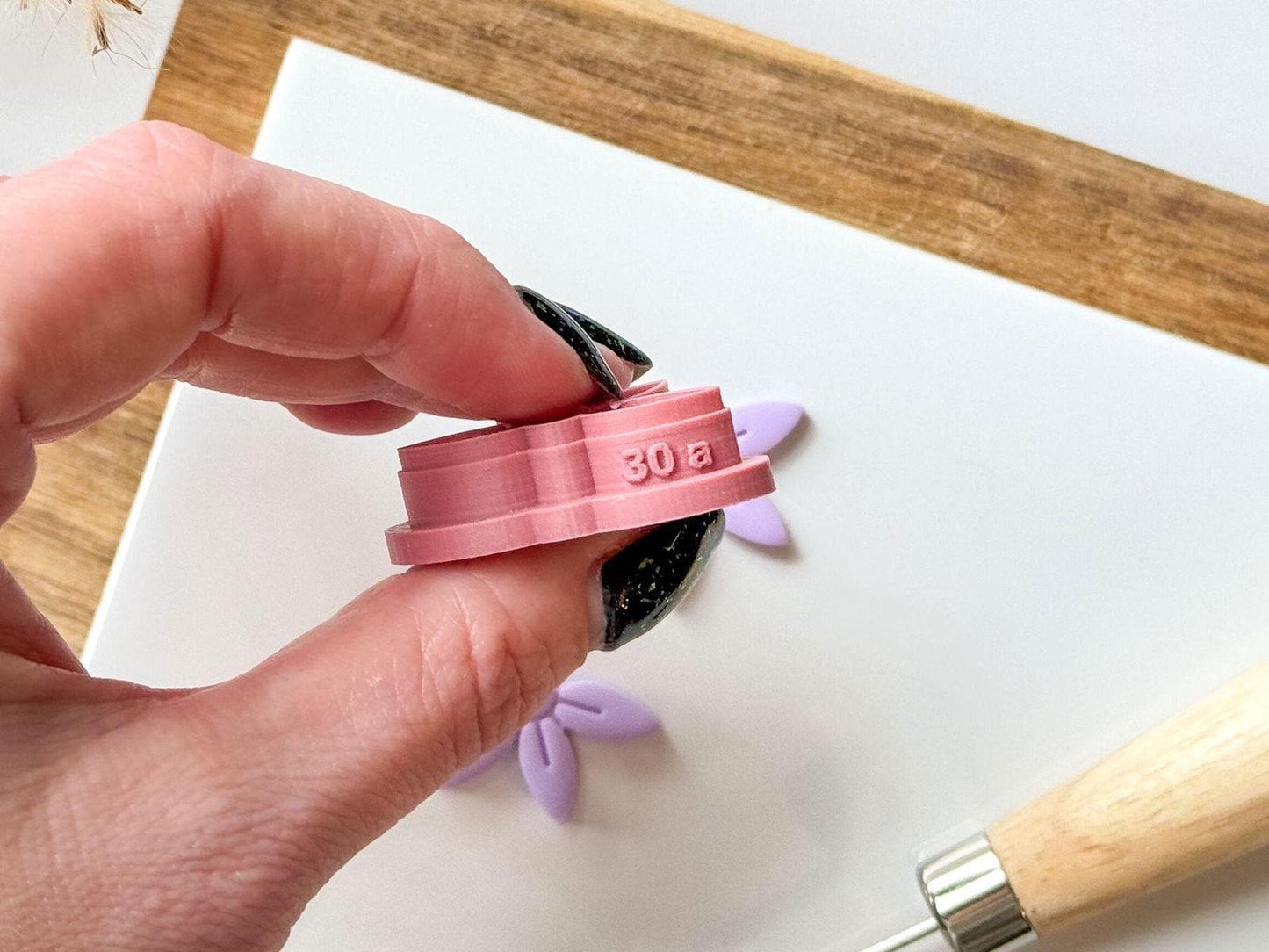 Flower polymer clay cutter set - Fabled Cutters