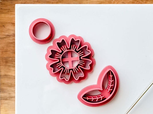 Flower polymer clay cutter (set of 3) - Fabled Cutters  - 
