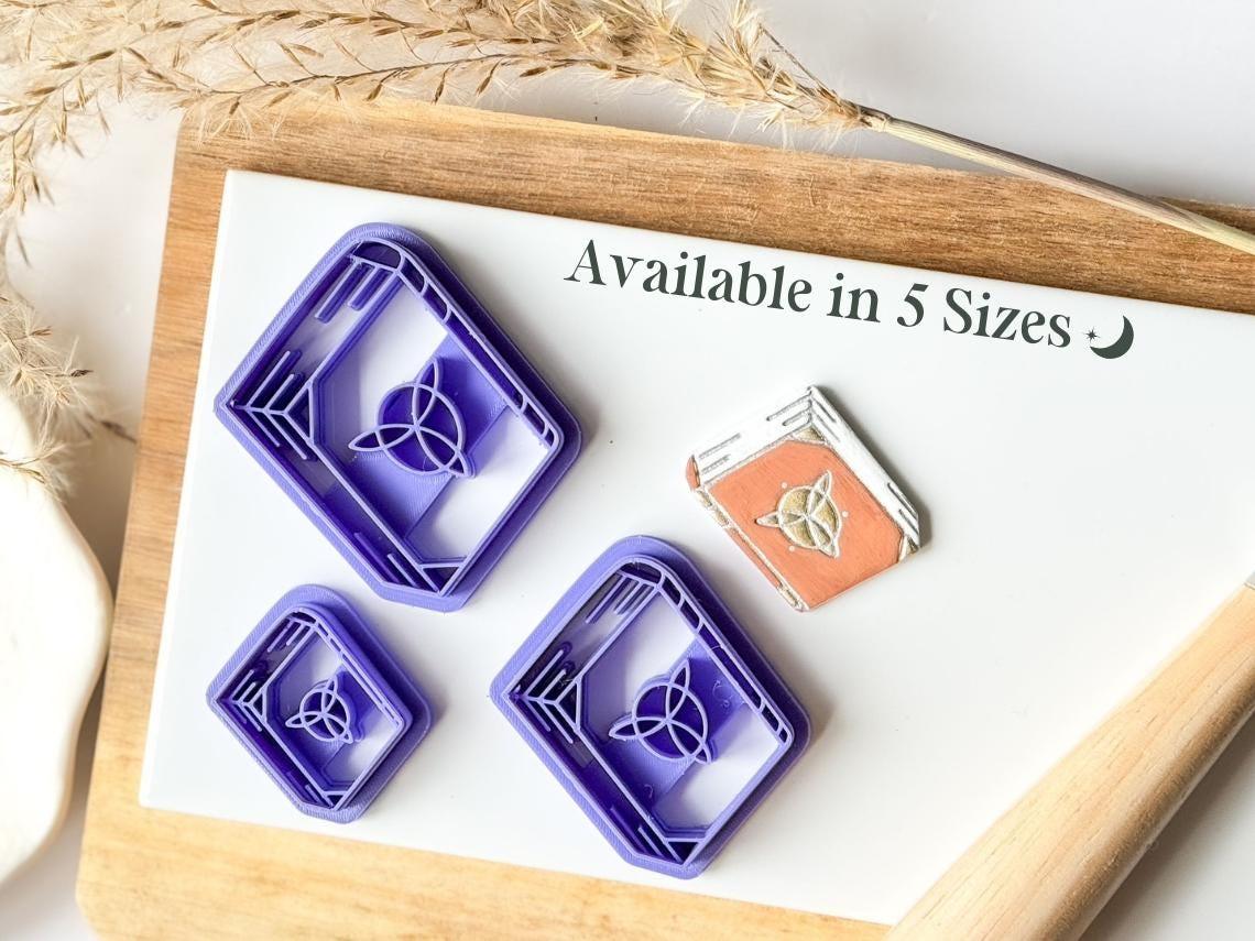 Gothic Spell Book Clay Cutter - Imprint - Fabled Cutters