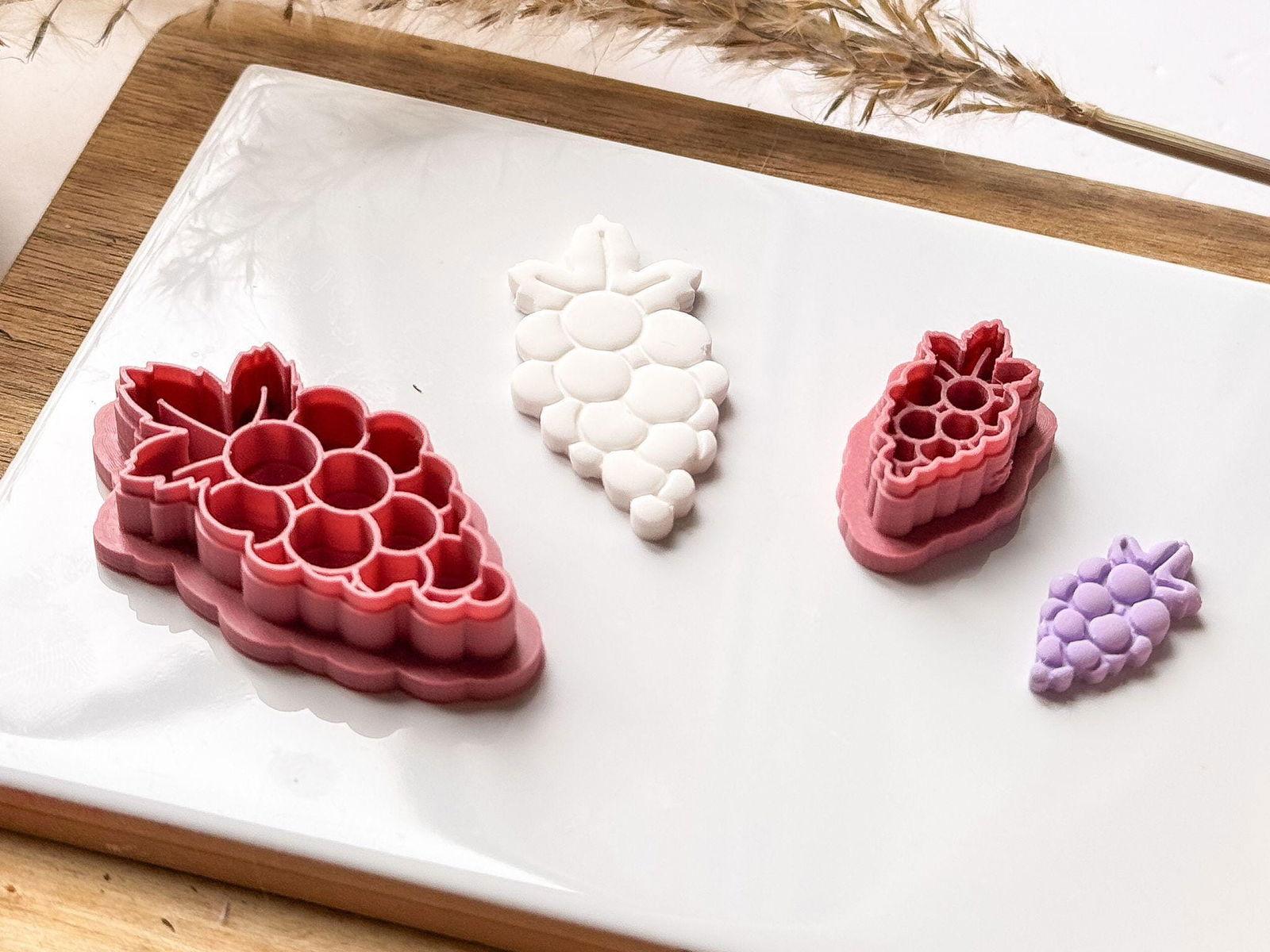 Grape Bunch Polymer Clay Cutter - Fabled Cutters