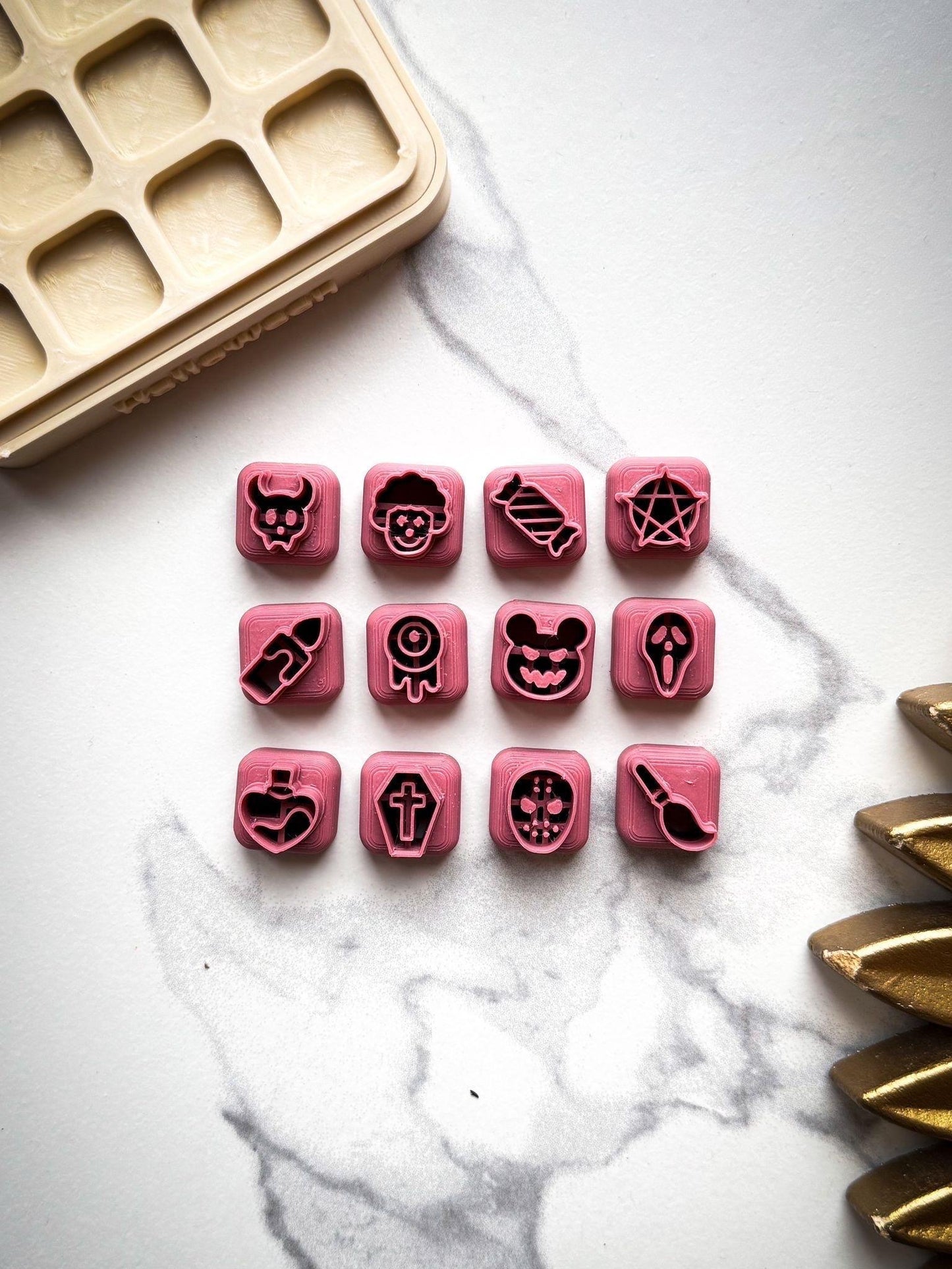 Halloween Stud Clay Cutters - Set & Individual Cutters - Fabled Cutters