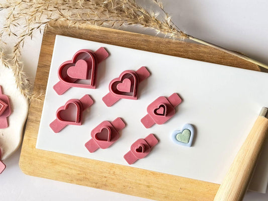 Heart Polymer Clay Cutter Set - Inlay - Fabled Cutters