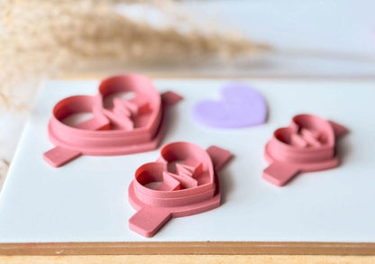 Heartbeat Polymer Clay Cutter - Imprint - Fabled Cutters