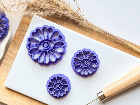 Mystical flower polymer clay cutter - Fabled Cutters