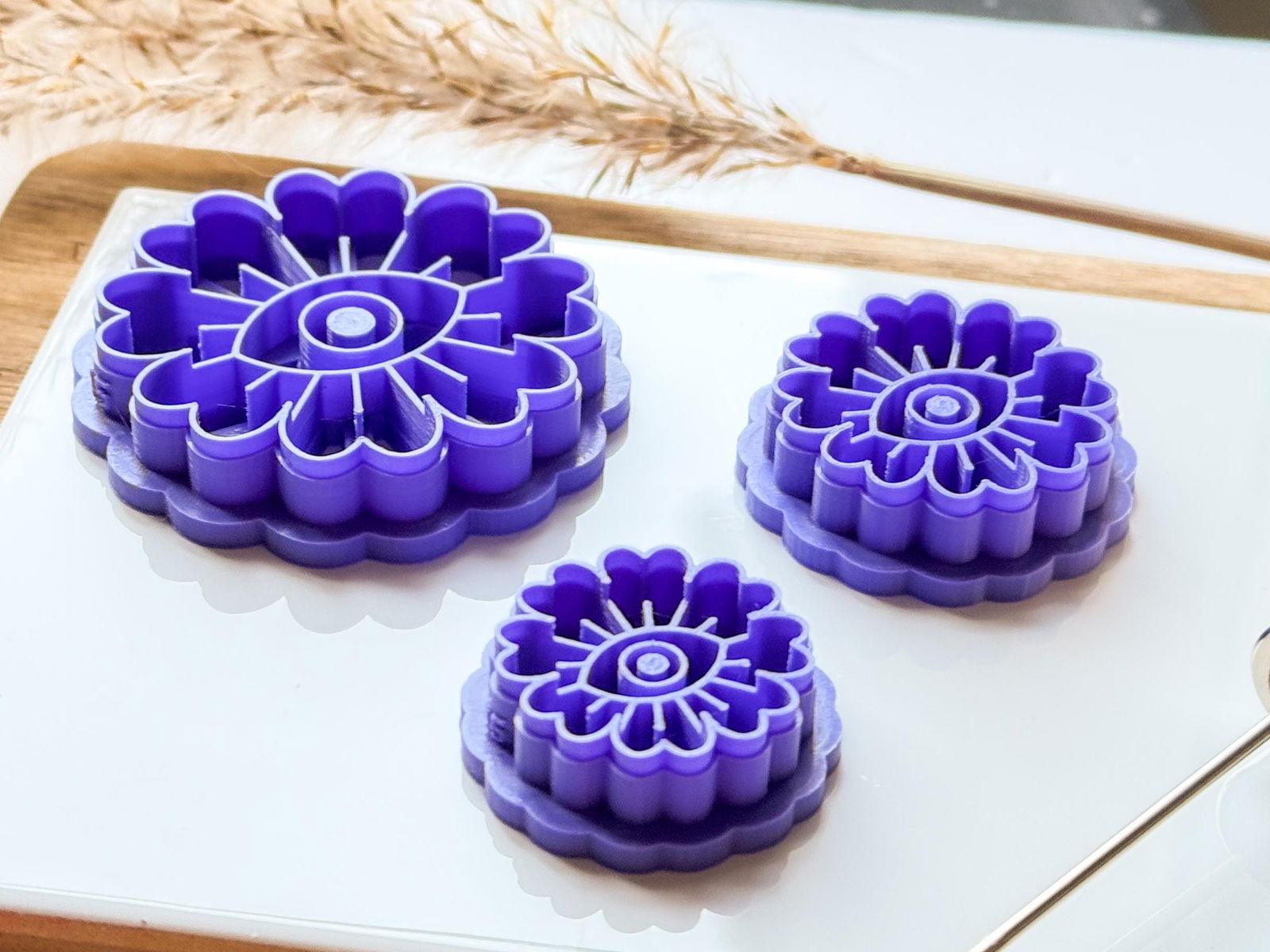 Mystical flower polymer clay cutter - Fabled Cutters